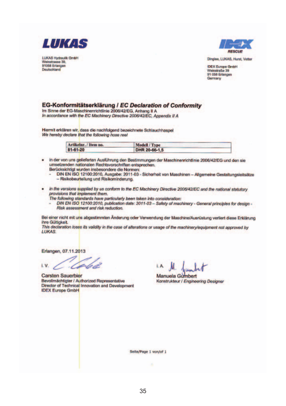 Lukas SHR 20 User Manual | Page 35 / 36