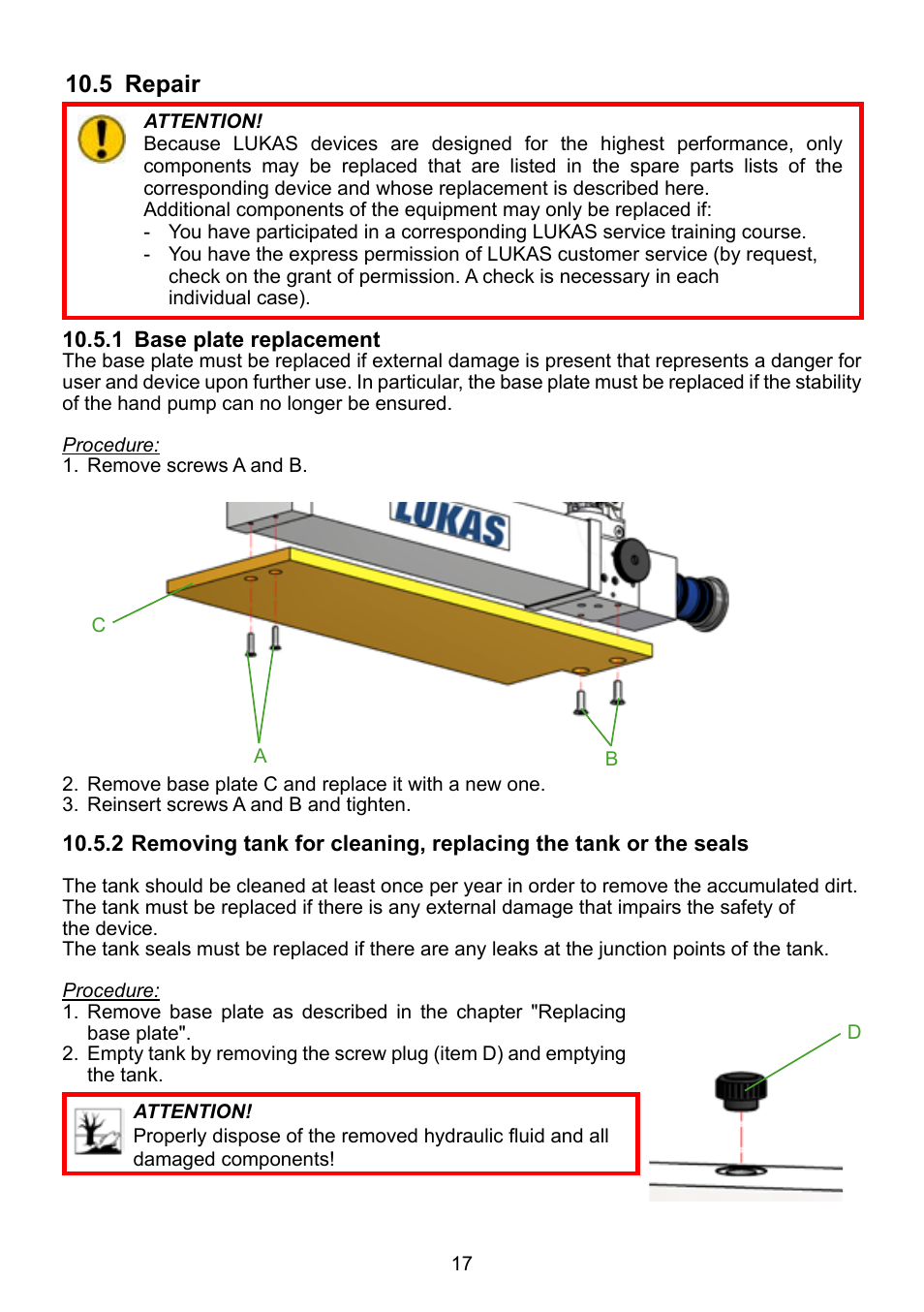 5 repair | Lukas LH 2/ 1,8-70 DIN User Manual | Page 17 / 28