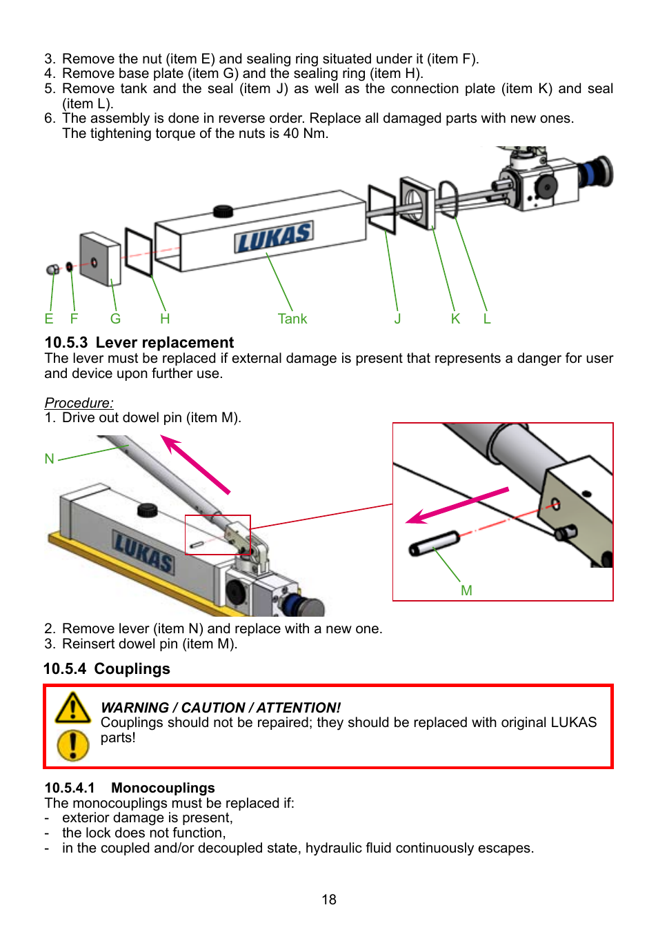 Lukas LH 2/ 1,8-70 DIN User Manual | Page 18 / 28