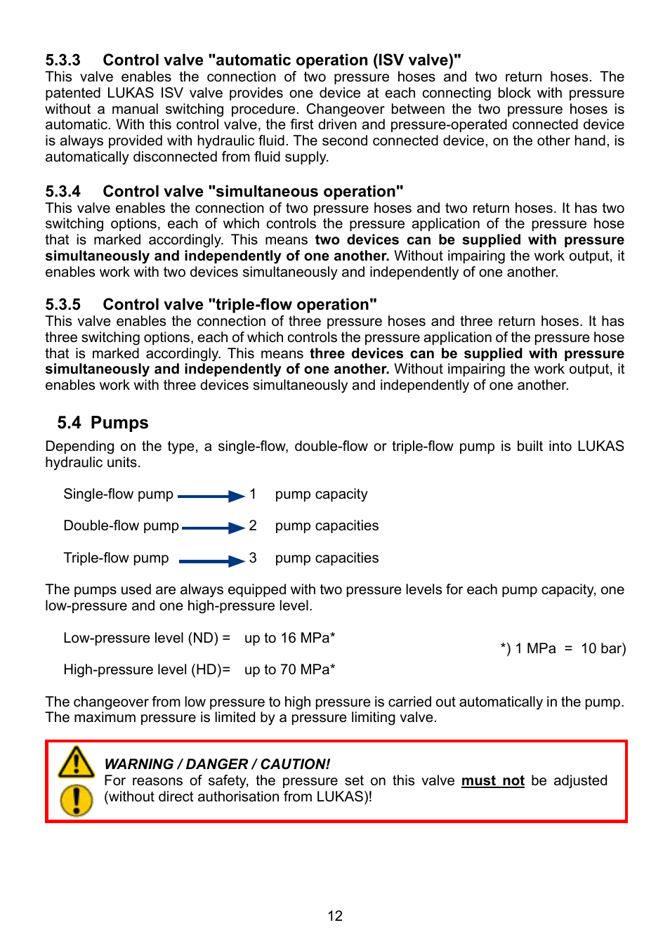 4 pumps | Lukas P 640 TG User Manual | Page 12 / 48