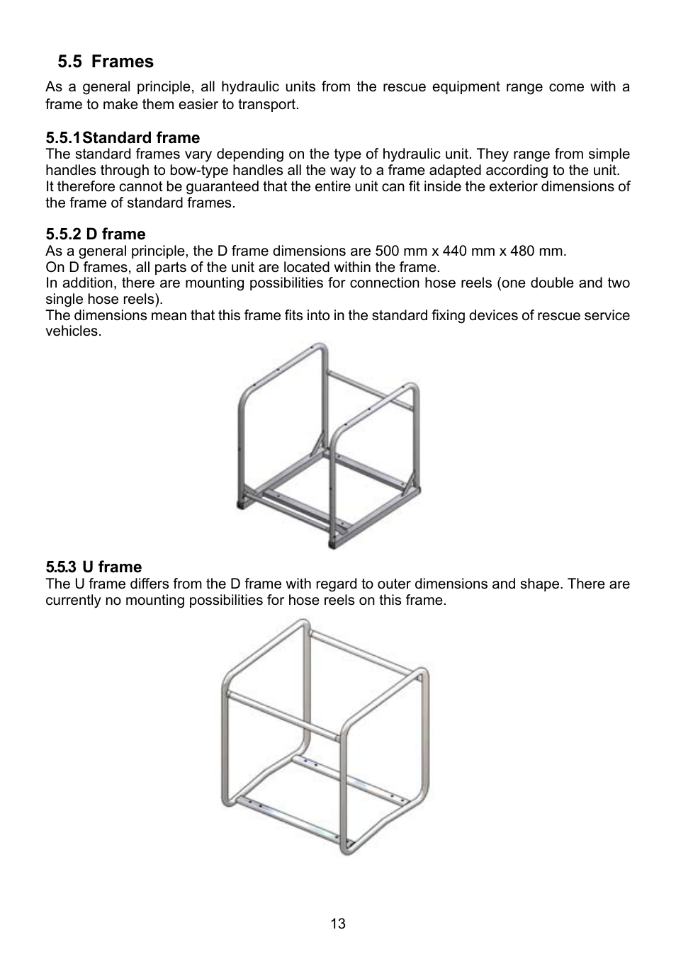 5 frames | Lukas P 640 TG User Manual | Page 13 / 48
