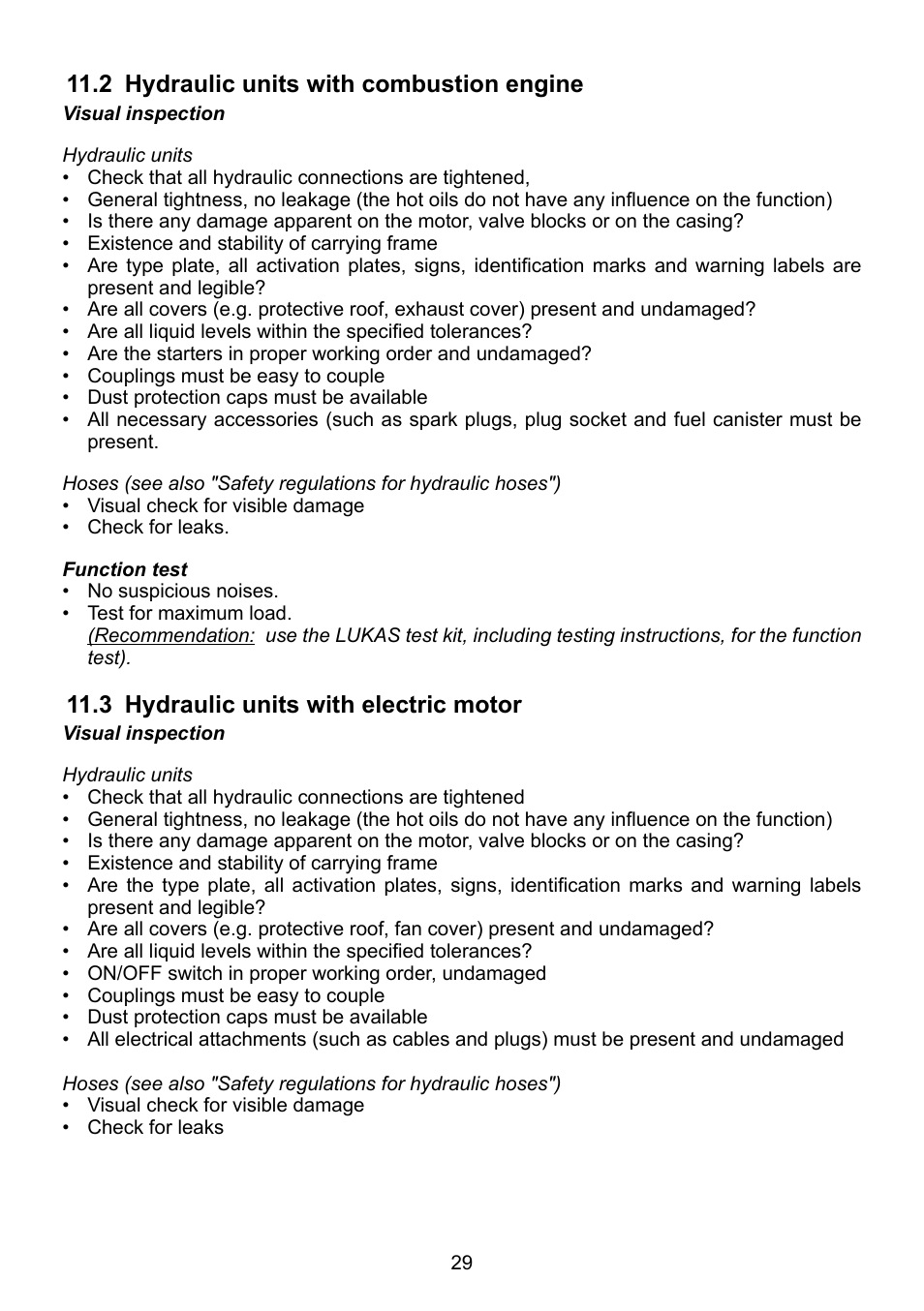 Lukas P 640 TG User Manual | Page 29 / 48