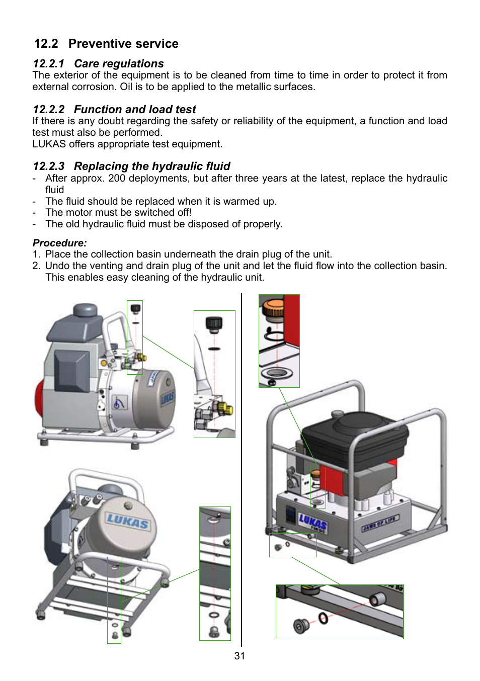 Lukas P 640 TG User Manual | Page 31 / 48
