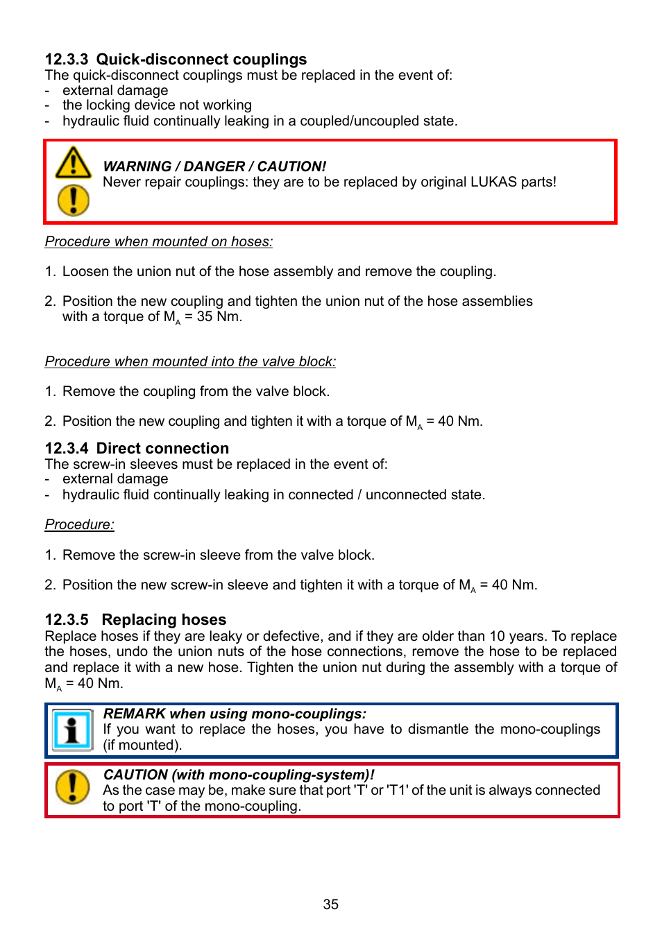 Lukas P 640 TG User Manual | Page 35 / 48
