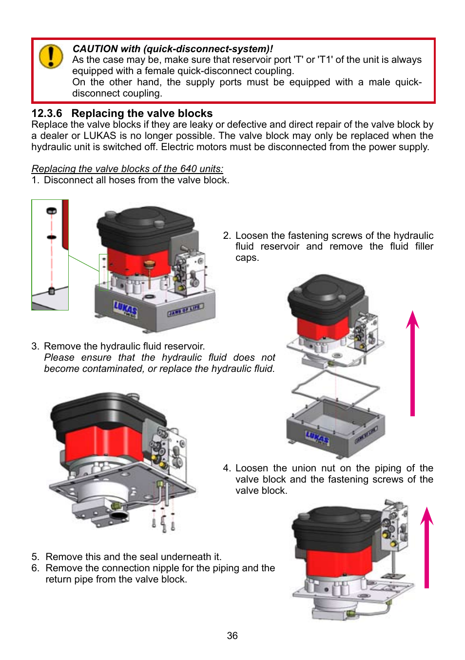 Lukas P 640 TG User Manual | Page 36 / 48
