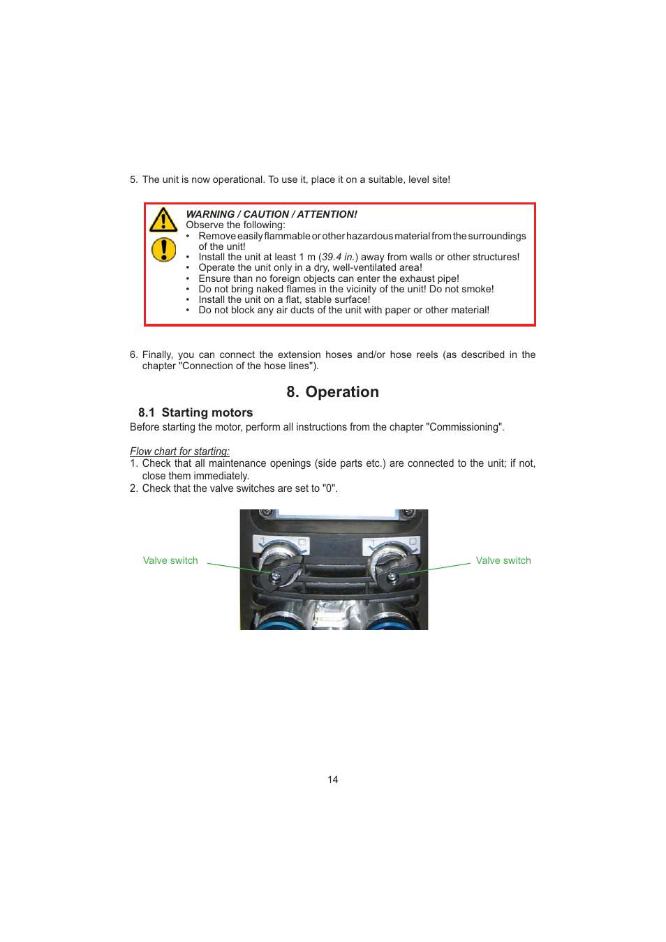 Operation | Lukas P 660 SG User Manual | Page 14 / 32