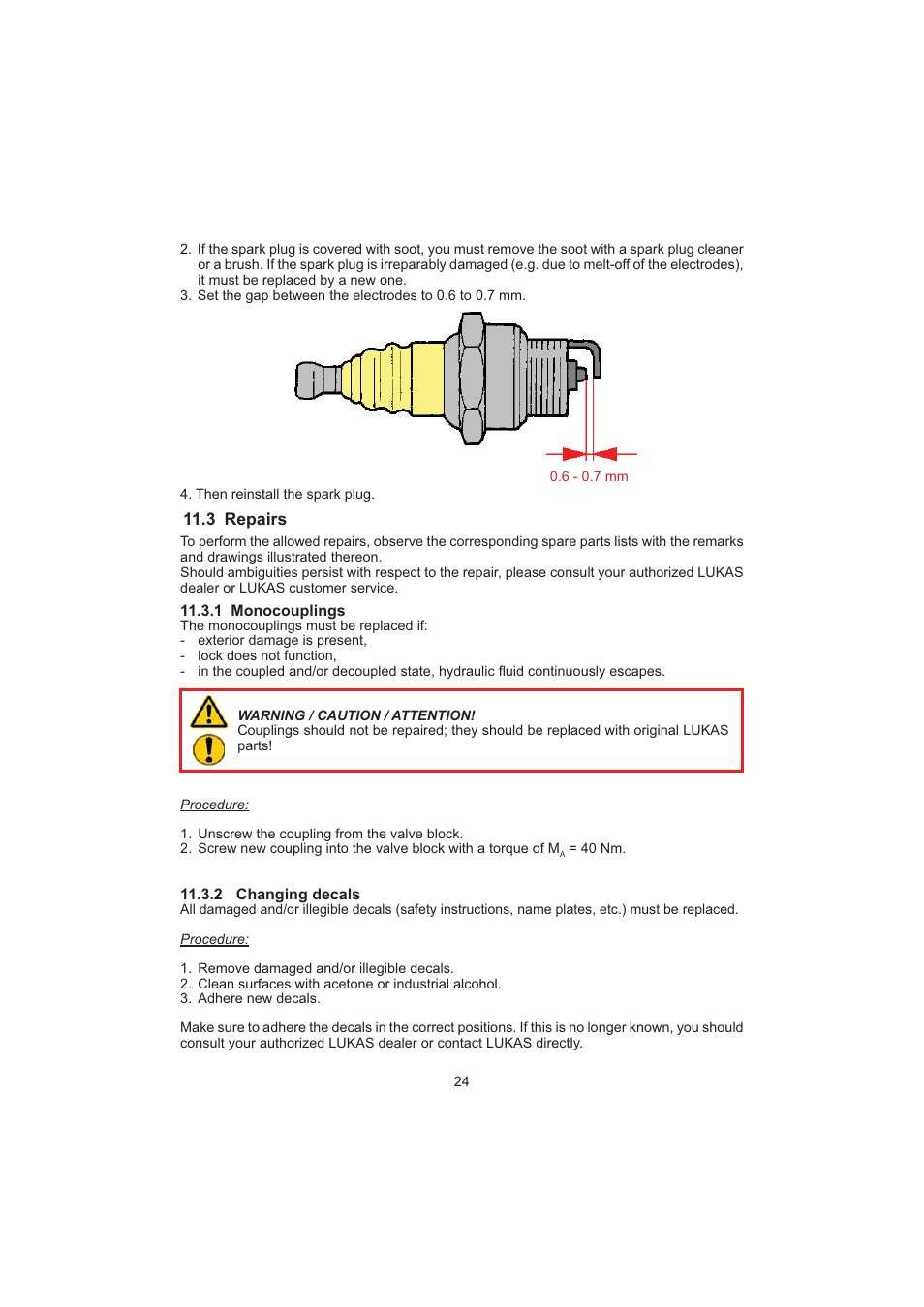 Lukas P 660 SG User Manual | Page 24 / 32