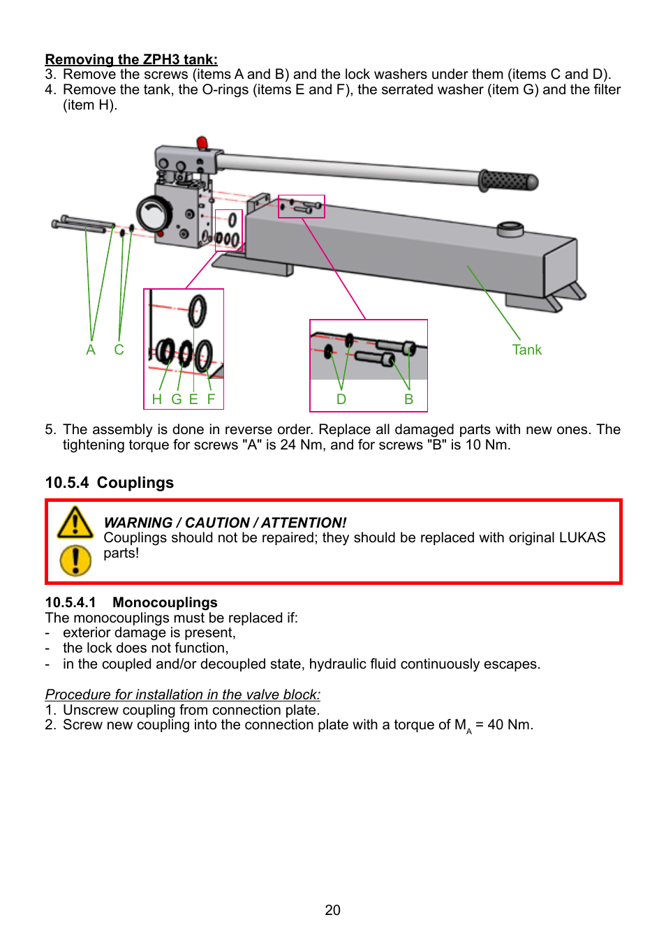 Lukas ZPH 3/4 User Manual | Page 20 / 32