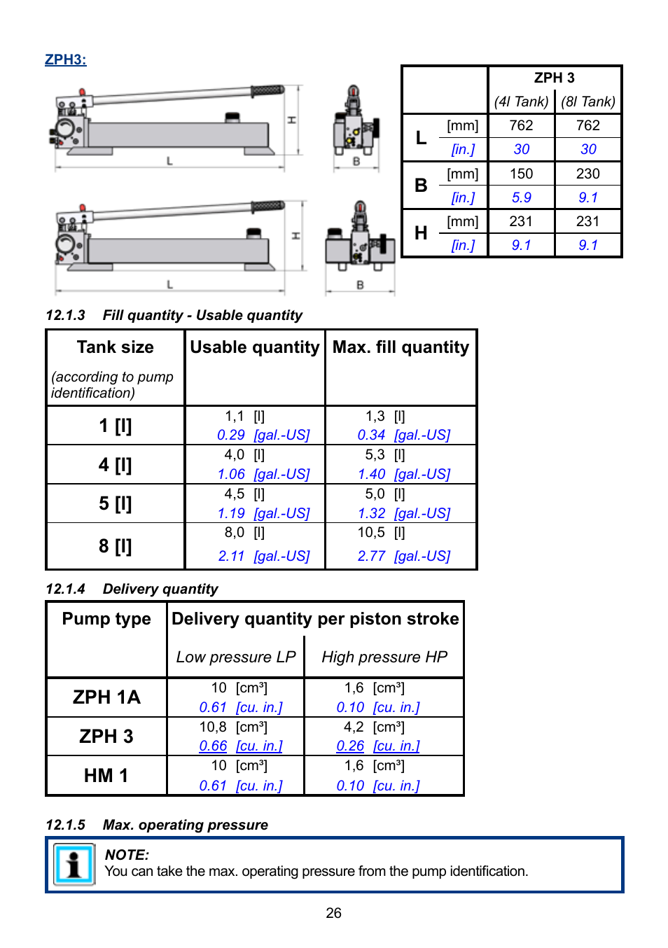 1 [l, 4 [l, 5 [l | 8 [l, Zph 1a, Zph 3, Hm 1 | Lukas ZPH 3/4 User Manual | Page 26 / 32
