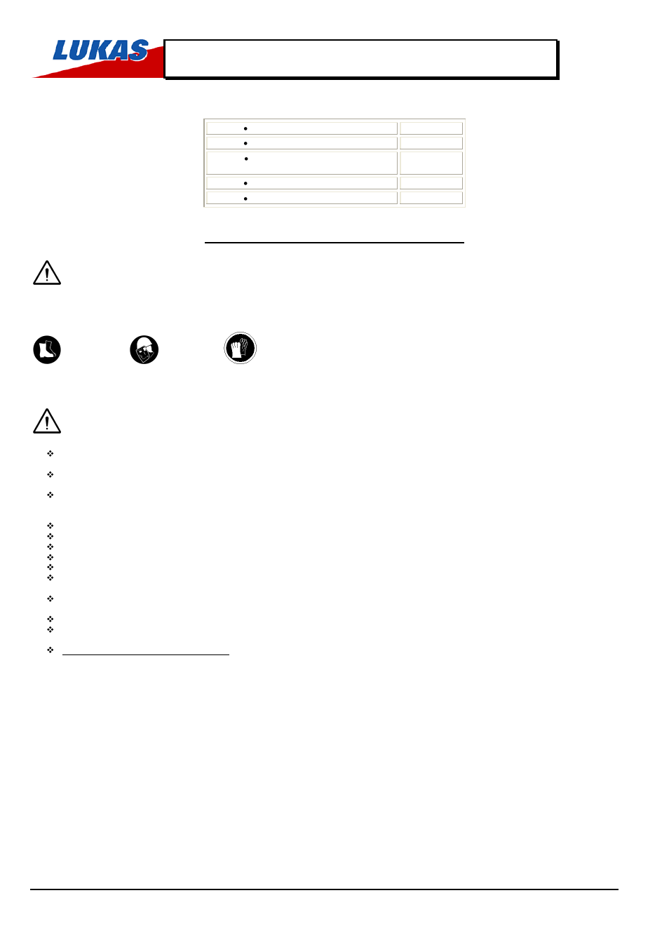 Essential safety requirements | Lukas WP60EEC User Manual | Page 3 / 7