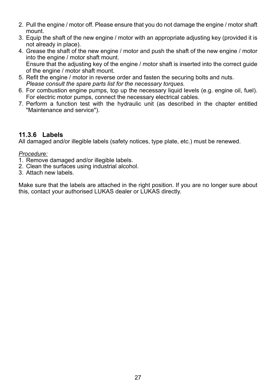 Lukas Compact Units User Manual | Page 27 / 40