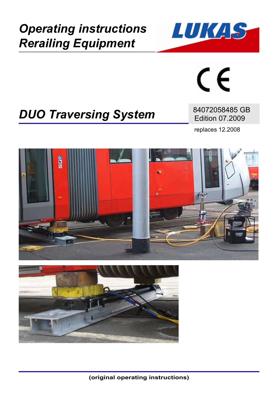 Lukas DUO Traversing System User Manual | 44 pages