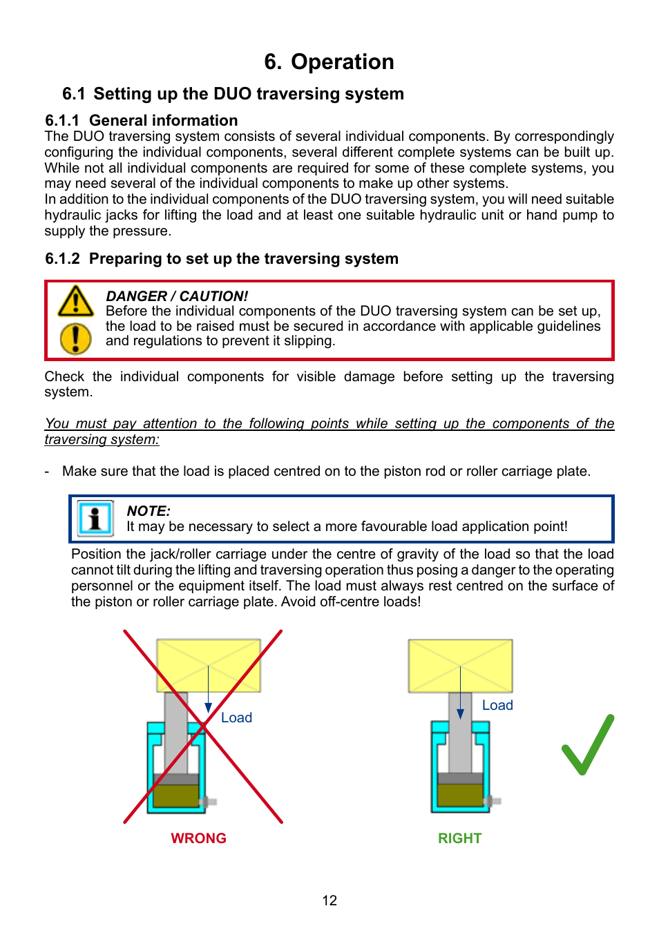 Operation 6 | Lukas DUO Traversing System User Manual | Page 12 / 44