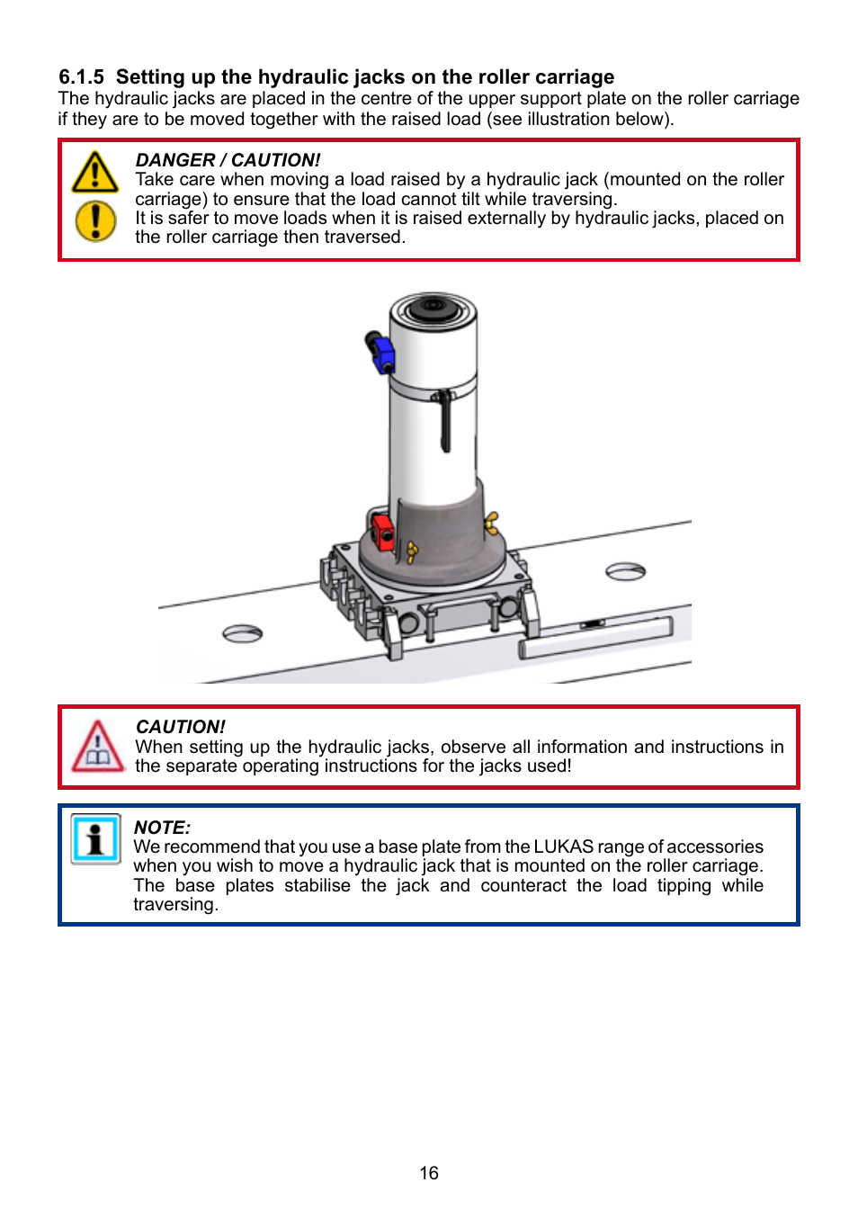 Lukas DUO Traversing System User Manual | Page 16 / 44