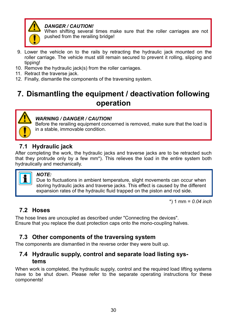 Lukas DUO Traversing System User Manual | Page 30 / 44