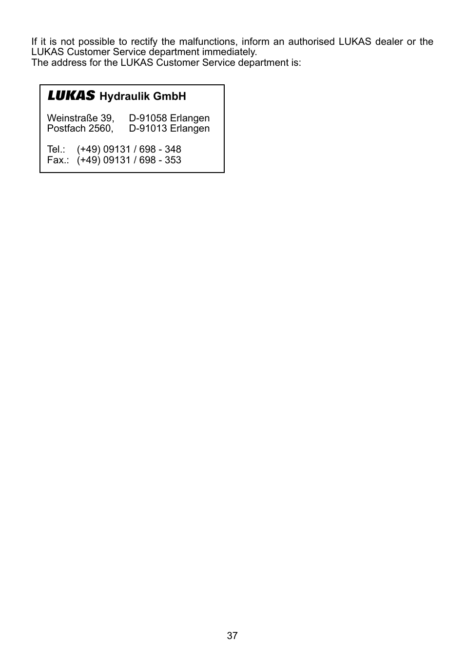 Lukas | Lukas DUO Traversing System User Manual | Page 37 / 44