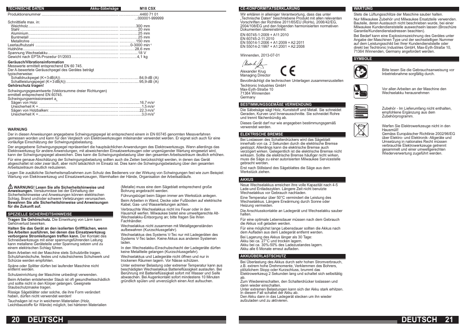 Deutsch | Lukas LES 18 User Manual | Page 11 / 37