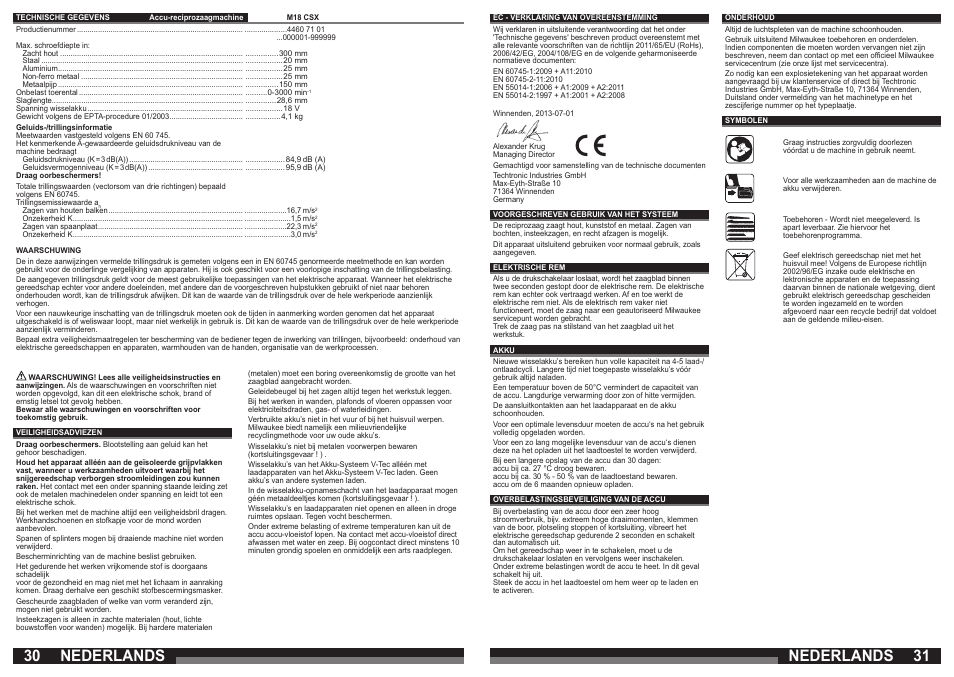 Nederlands | Lukas LES 18 User Manual | Page 16 / 37