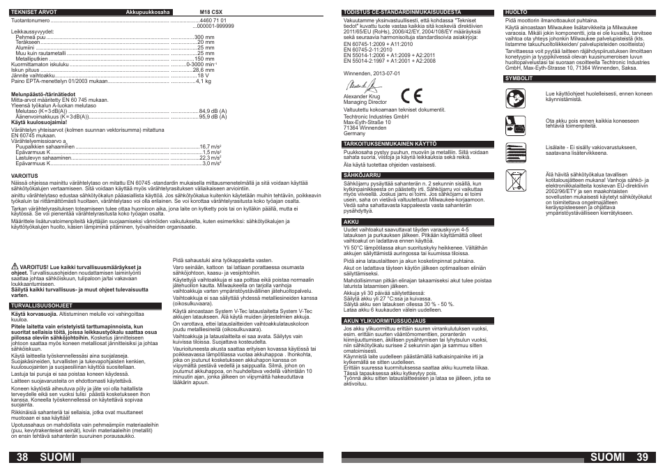 Suomi | Lukas LES 18 User Manual | Page 20 / 37