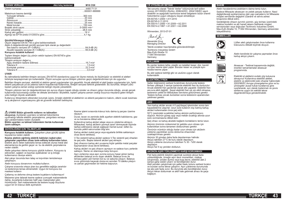 Türkçe | Lukas LES 18 User Manual | Page 22 / 37