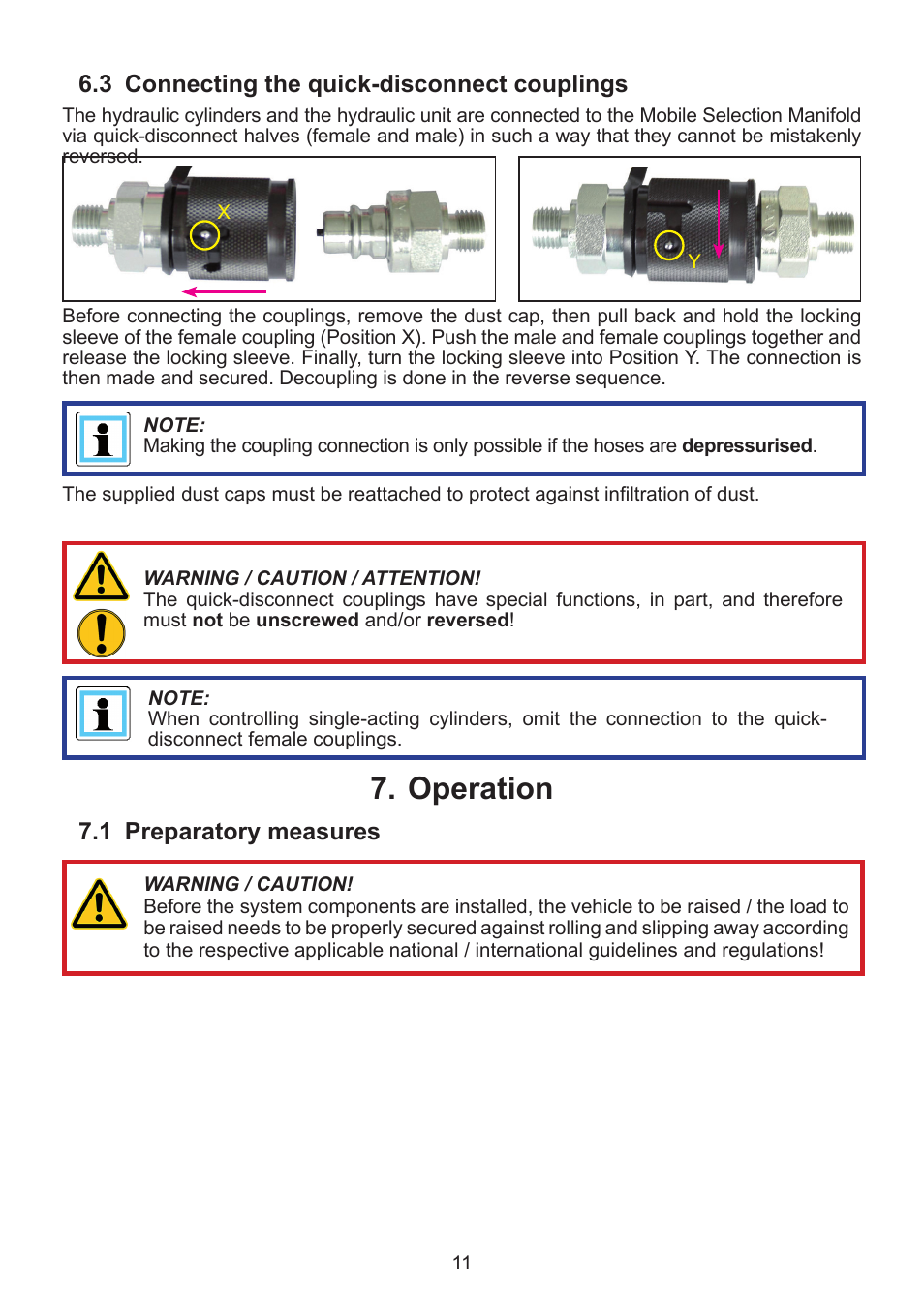 Operation 7 | Lukas MSM-2D mobile control module User Manual | Page 11 / 24