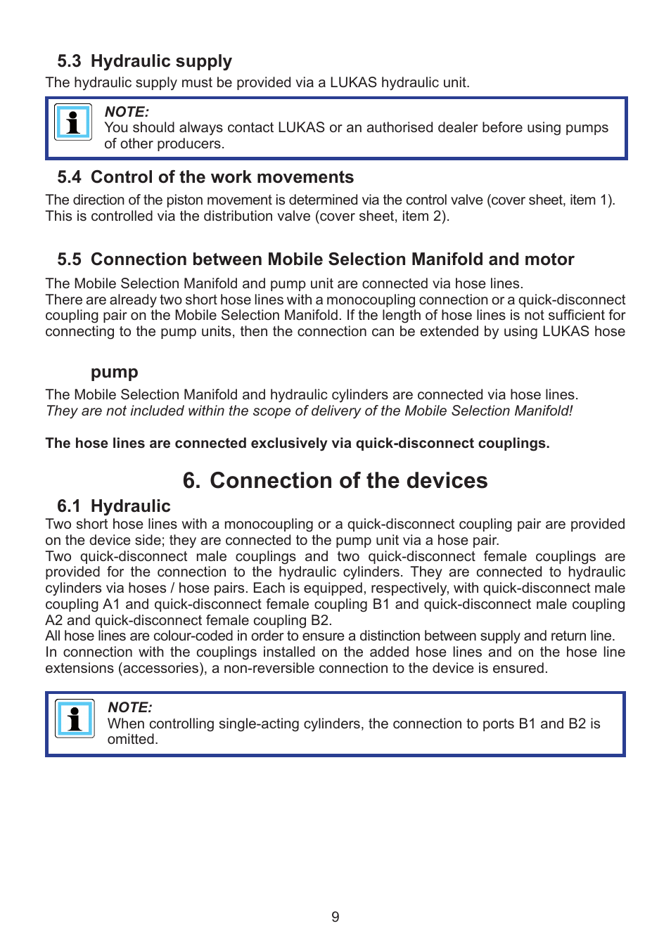 Connection of the devices 6 | Lukas MSM-2D mobile control module User Manual | Page 9 / 24