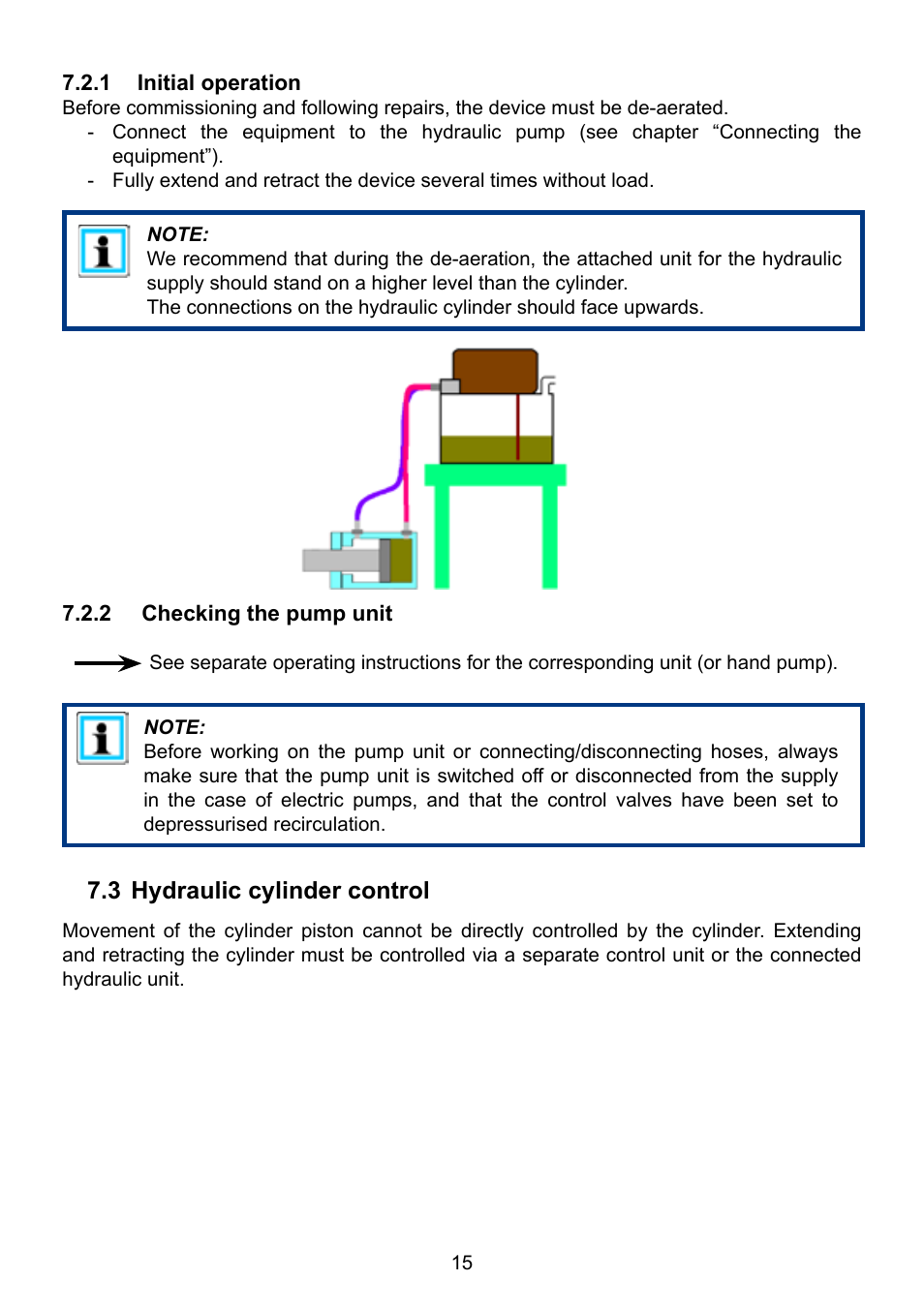 3 hydraulic cylinder control | Lukas HP Cylinders User Manual | Page 15 / 32