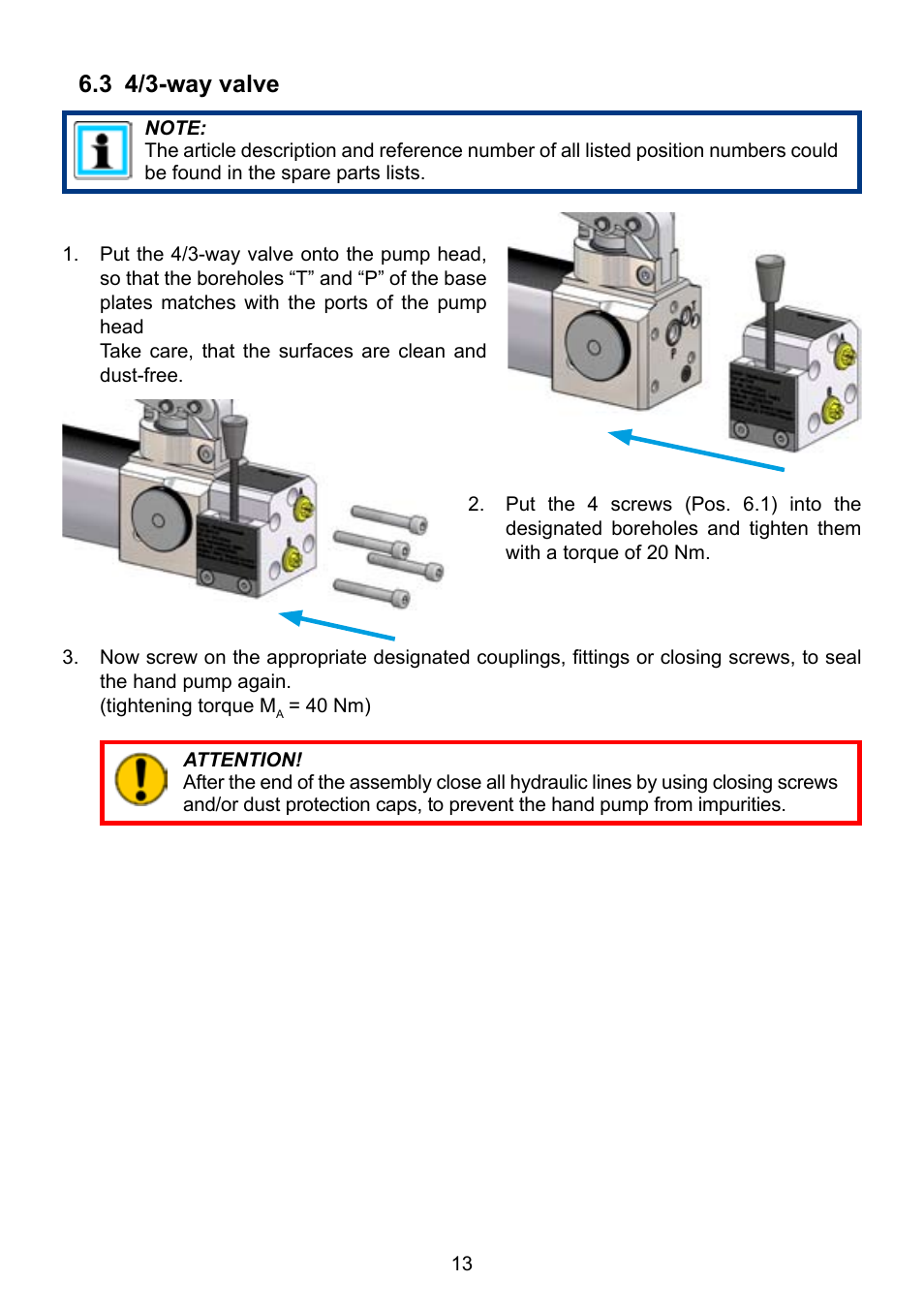 3 4/3-way valve | Lukas LH2 User Manual | Page 13 / 44