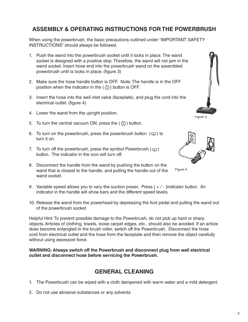 General cleaning, Figure 3. figure 4 | Beam Electrolux Alliance Solaire User Manual | Page 5 / 24