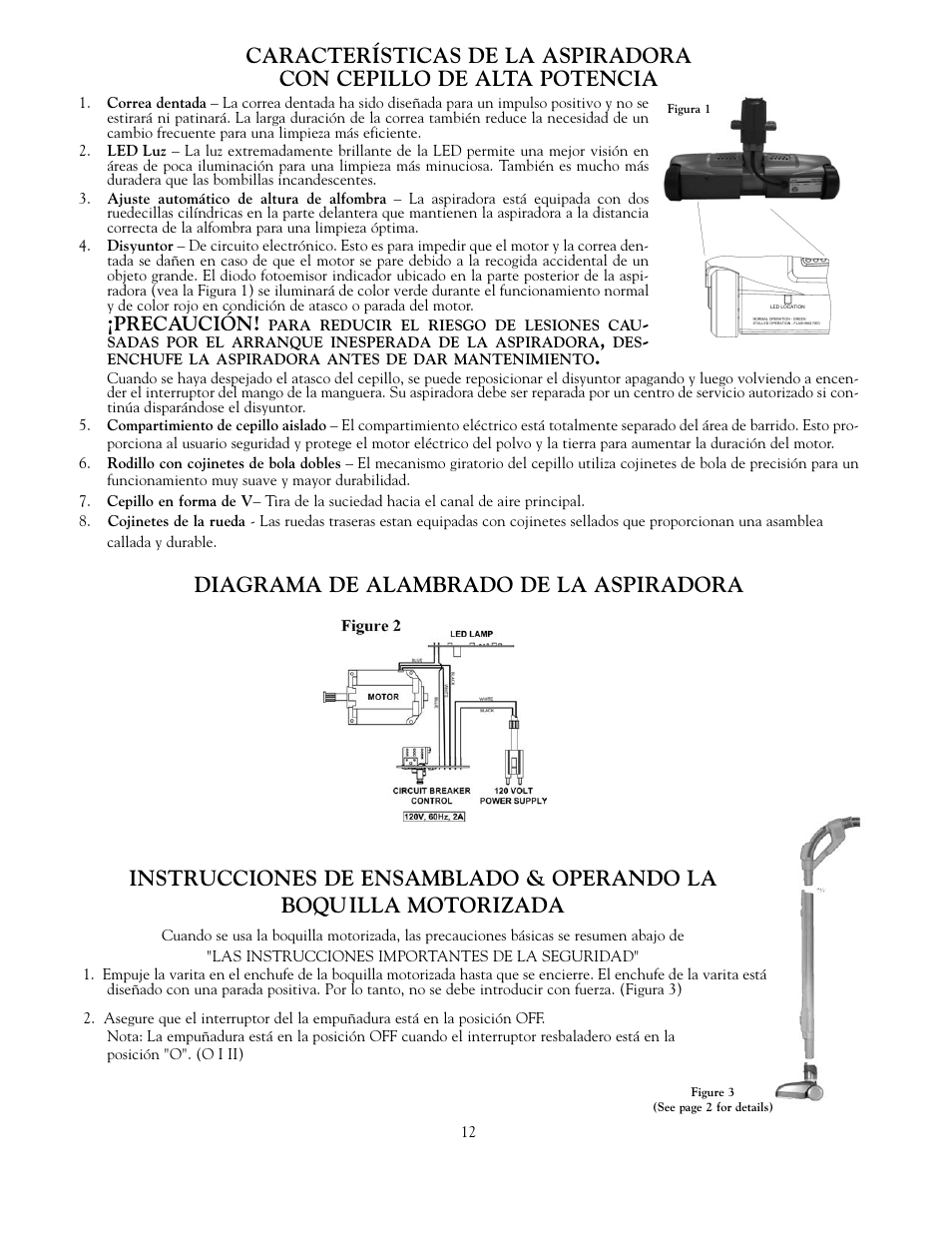 Precaución | Beam Electrolux Solaire Power Team User Manual | Page 12 / 16