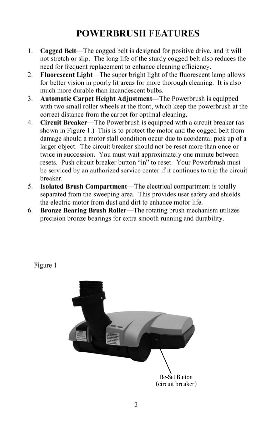 Beam Electrolux Serenity Plus Power Brush User Manual | Page 3 / 16