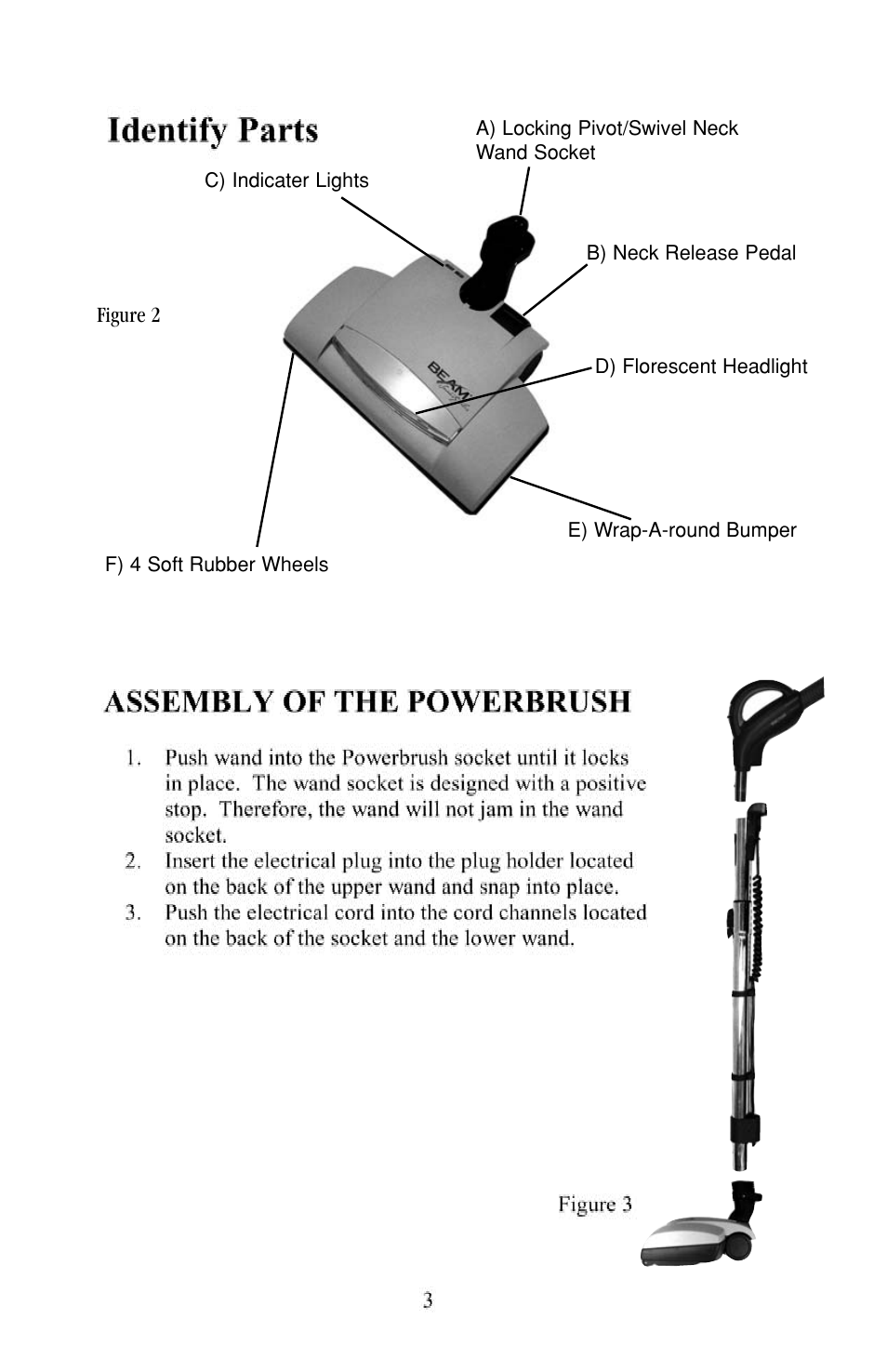 Beam Electrolux Serenity Plus Power Brush User Manual | Page 4 / 16