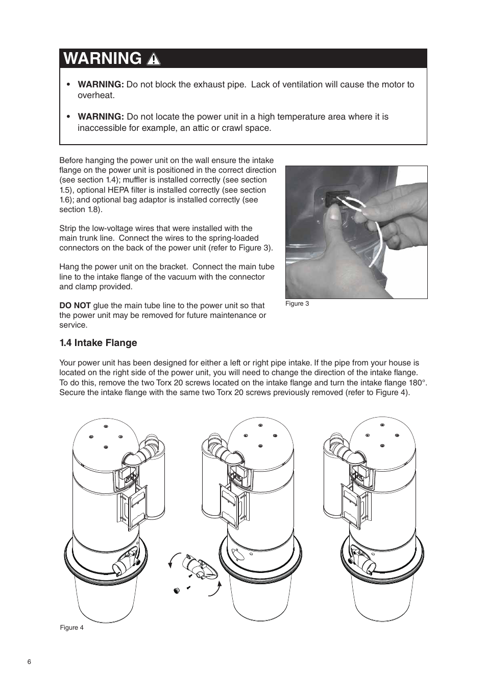 Warning | Beam Electrolux Alliance V.2 User Manual | Page 6 / 16