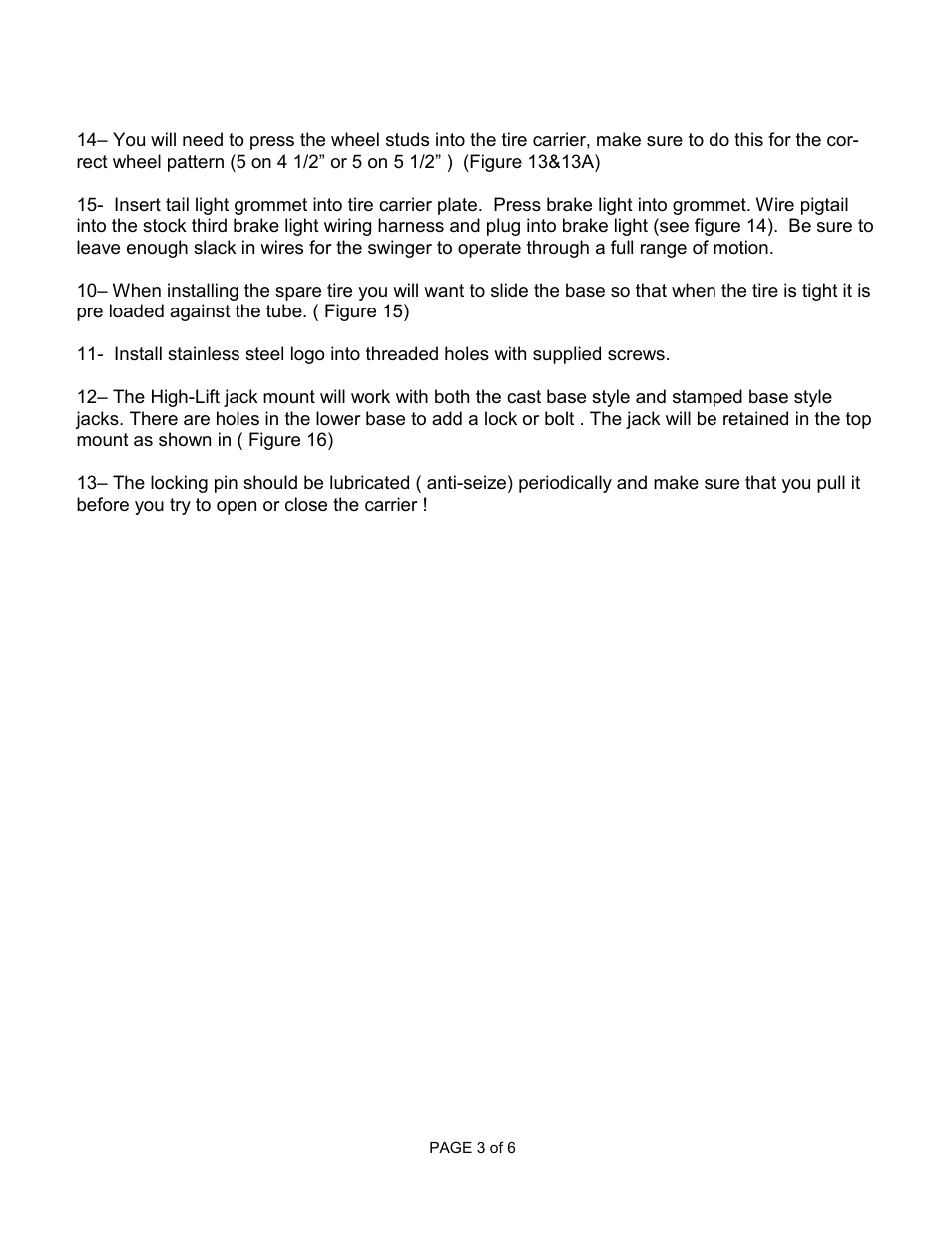 Mountain Off Road JRB900 User Manual | Page 3 / 6