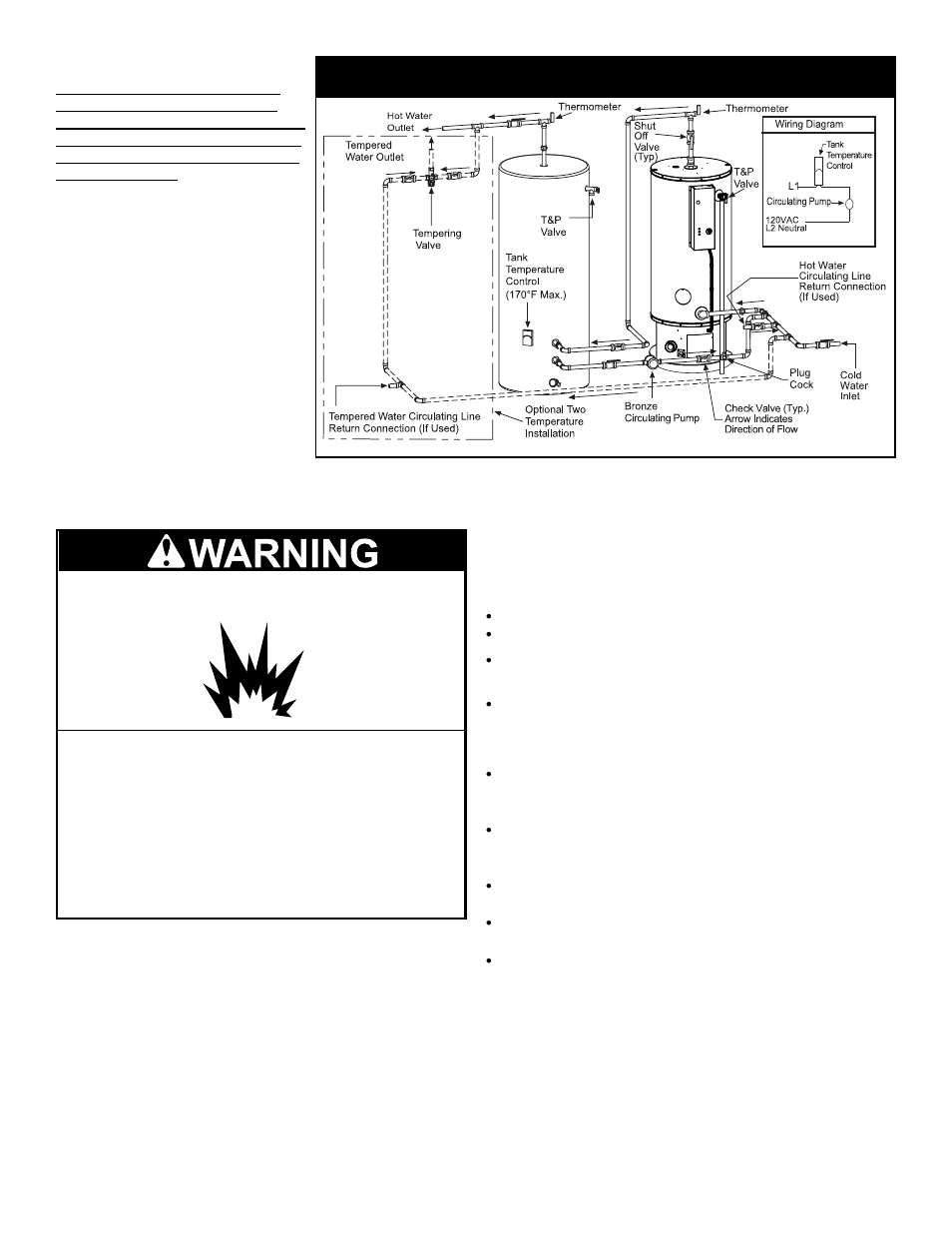 Temperature and pressure relief valve | American International PR 100-34 2NV or 2PV User Manual | Page 18 / 32