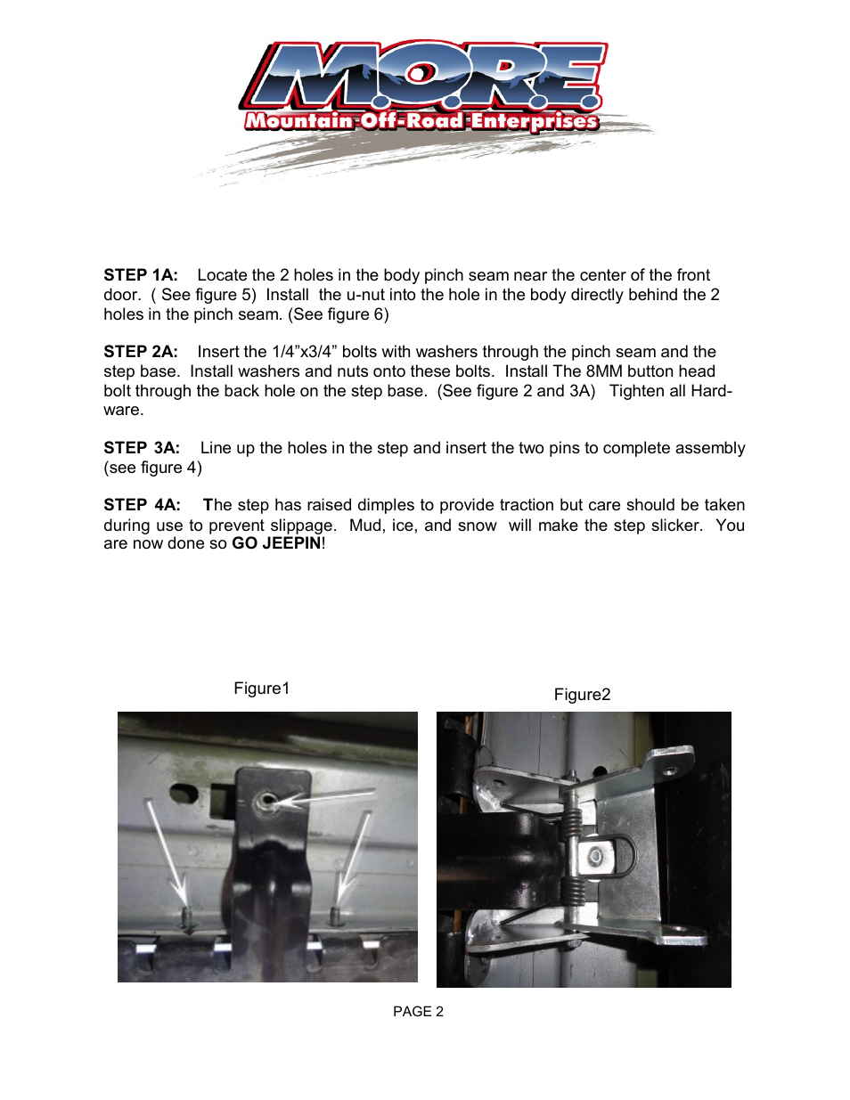 Mountain Off Road JKST07 User Manual | Page 2 / 4