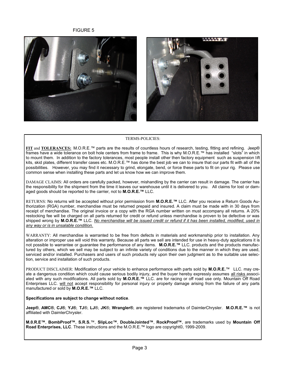 Mountain Off Road DP0709 User Manual | Page 3 / 3