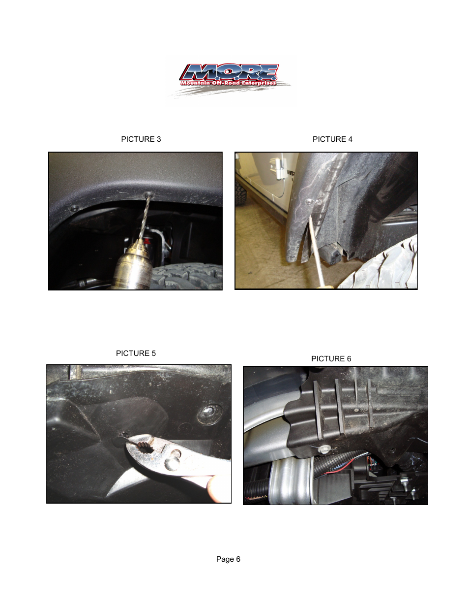 Mountain Off Road JKTFF User Manual | Page 6 / 12