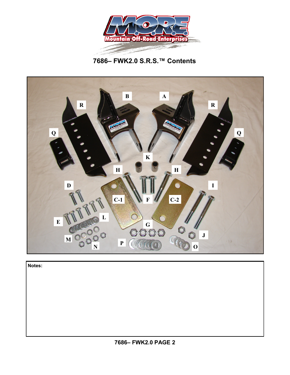 Mountain Off Road 7686-FWK2.0 User Manual | Page 2 / 8