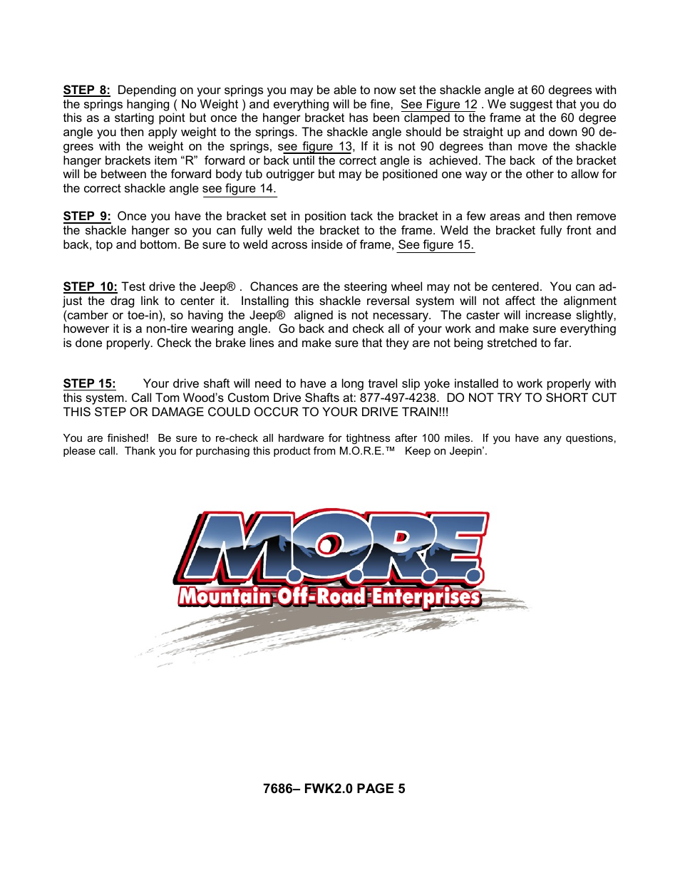 Mountain Off Road 7686-FWK2.0 User Manual | Page 5 / 8