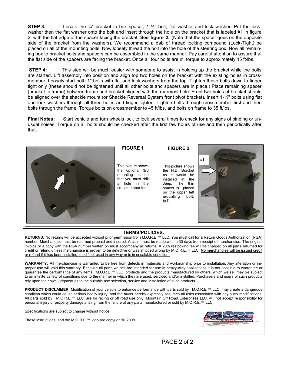 Mountain Off Road SB7686 User Manual | Page 2 / 2