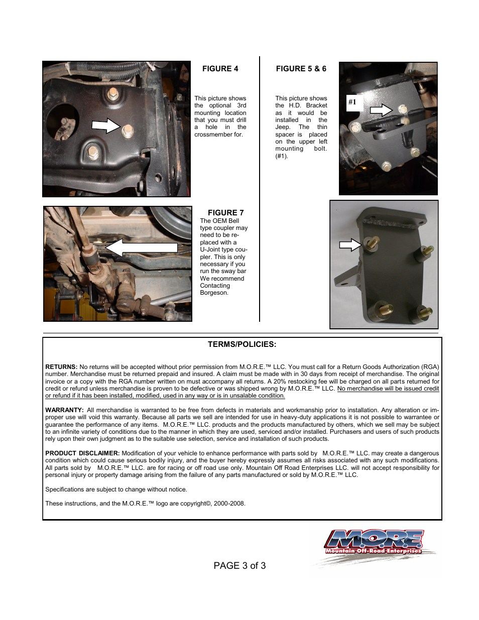 Page 3 of 3 | Mountain Off Road SB7686-1 User Manual | Page 3 / 3