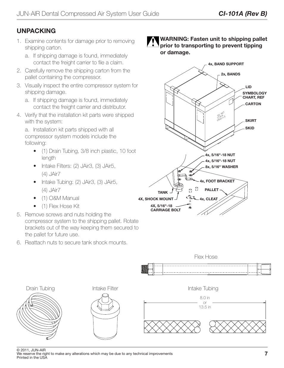 JUN-AIR JAir Dental Compressed Air System User Manual | Page 7 / 22