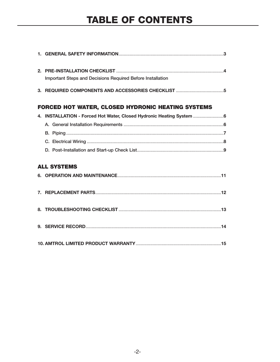 Amtrol TD-7ZDW User Manual | Page 2 / 16