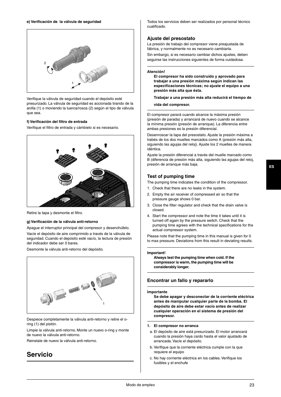 Servicio | JUN-AIR OF1202 series [no cabinet] User Manual | Page 23 / 60