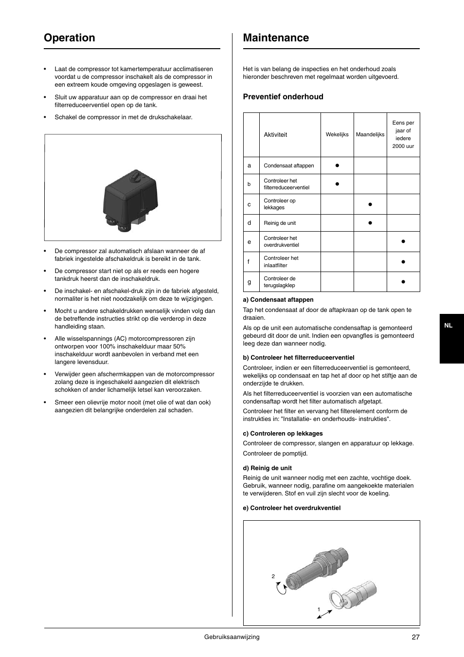 Operation, Maintenance | JUN-AIR OF1202 series [no cabinet] User Manual | Page 27 / 60