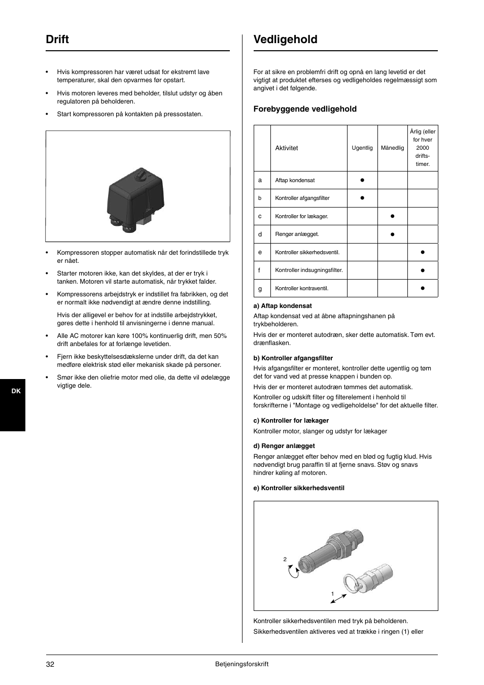 Drift, Vedligehold | JUN-AIR OF1202 series [no cabinet] User Manual | Page 32 / 60