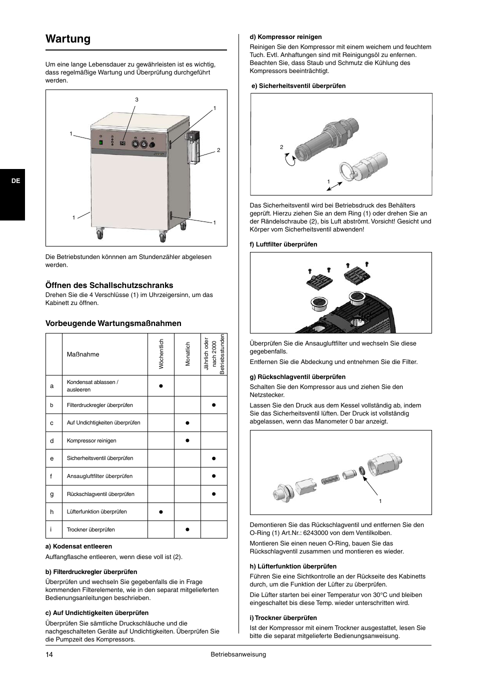 Wartung | JUN-AIR OF1202 series [cabinet] User Manual | Page 14 / 44