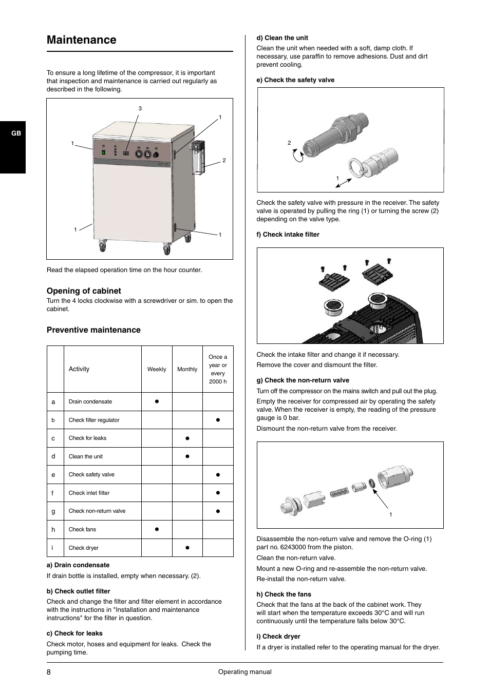 Maintenance | JUN-AIR OF1202 series [cabinet] User Manual | Page 8 / 44