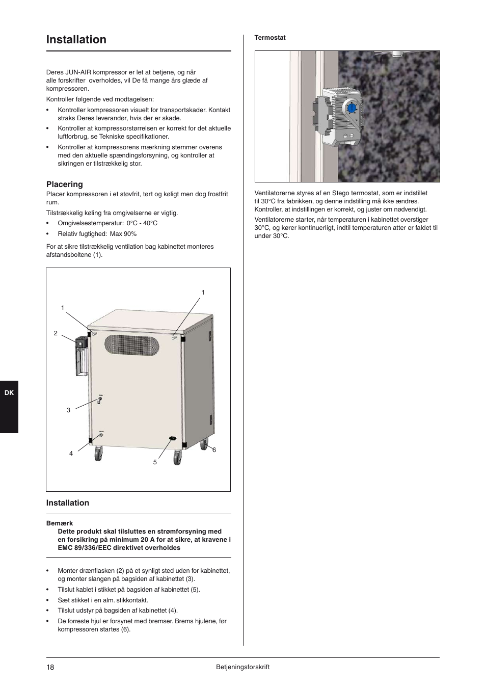 Installation | JUN-AIR OF300 series [cabinet] User Manual | Page 18 / 48